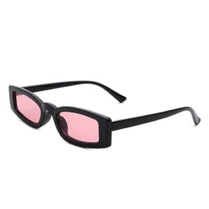 Black Sunglasses with Pink Lenses